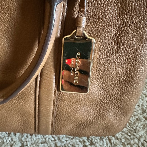 Coach Tan Leather Satchel - Picture 3 of 10